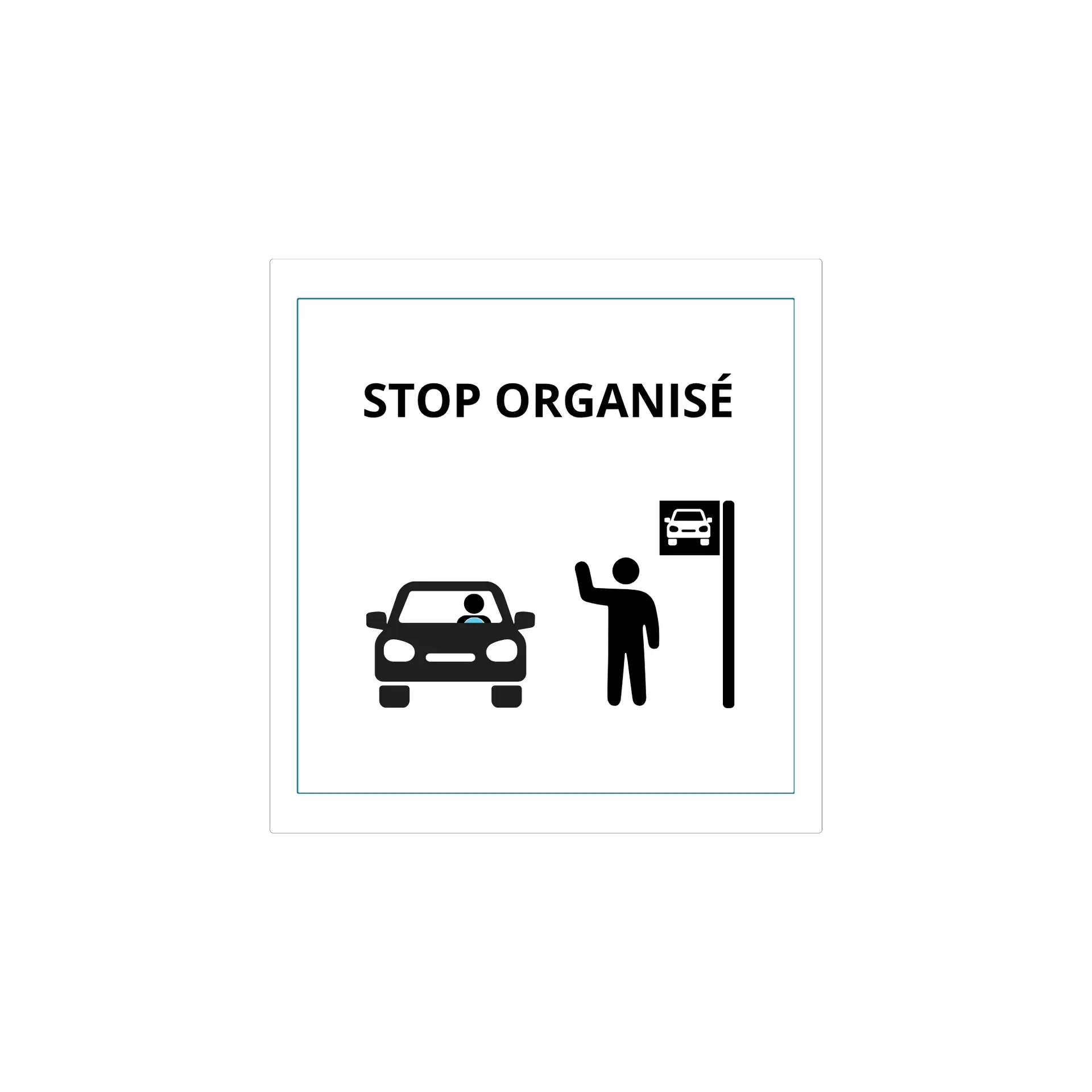 Pictogramme Stop-Organisé